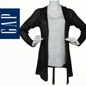 Metallic wool-blend black cardigan Gap Medium